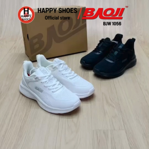[🥇ของแท้100%🚚ส่งเร็ว🆓ฟรี...ถุงเท้า 1 คู่] BAOJI รองเท้าผ้าใบหญิง Womens sneakers รองเท้าวิ่งหญิง รุ่น BJW1056 สวย นุ่มเบา สบายเท้า
