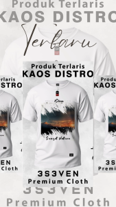 Tshirt Baju Kaos Distro Premium Pria Dewasa terbaru cotton 24 S - 3S3ven Clothing Official