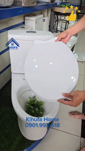 Nắp Bồn cầu Đóng rơi Êm thay thế cầu CAESAR- CD1325 CD1338 CT1325 CT1338 nắp bàn cầu màu Trắng chống Bám Bẩn N1K1