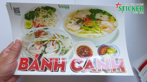 🔥 MIẾNG DÁN BÁNH CANH... 🔥 DÁN TƯỜNG XE CỬA KÍNH... CHO QUÁN ĂN.