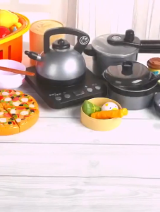 【COD】84pcs Kitchen Toys Play Set Children Pretend Dinner Kitchen Cooking Playset Play Set Food Toys Kids Gift Toys Mainan Budak Perempuan Mainan Budak Lelaki