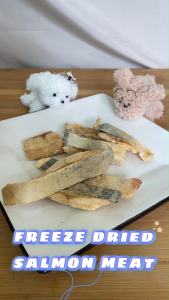 B&O Furmily – Freeze Dried Salmon Meat 30g & 50g – Pet Food / Dog Food / Cat Food / Pet Treat / Pet Snack / Pet Training Snack / 冻干三文鱼肉块