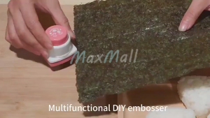 Cetak Muka Emoticon Nori & Cetakan Pemotong Onigiri Sushi