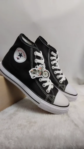 Sepatu Sneakers Pria Casual MB Master Basket High Cut Size 37-42 Bahan Canvas Premium Sol Karet