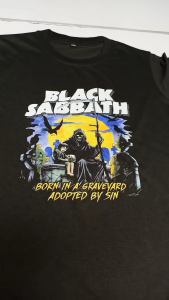 (Kaos Anak) Monstahopkids Kaos Anak Laki-Laki Perempuan Motif MUSIK BAND BLACK SABBATH Bahan 24s
