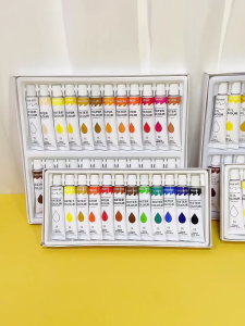12ml Acrylic Paint Set 12/18/24/36 Color Professional Artist Pigment Non Toxic Non Fading Art Supplies