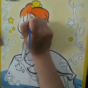 Bộ 2 Tranh Tô Màu Nước Kèm Màu Và Cọ Giúp Bé Khơi Dậy Đam Mê Nghệ Thuật Tạo Cảm Hứng Sáng Tạo - Rubik77