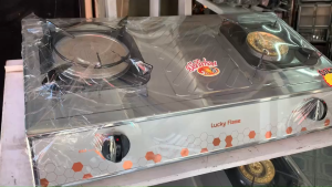 LUCKY FLAME เตาแก๊สตั้งโต๊ะ หัวเตาทองเหลือง + หัวเตาอินฟาเรด รุ่น HQ-2112S