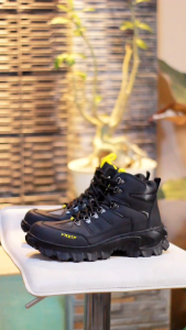 Sepatu Safety Pria Yoursstep Jaguar Boots Outdoor Hiking Leather Syntetic Premium