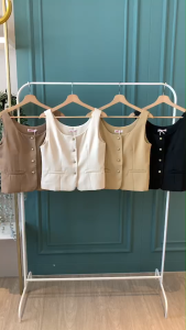 B3963 Shana Curve Hem Premium Vest