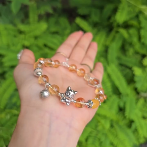 Lắc Ag đaa TA Vàng mix đồng điếu TA Vàng Cắt Giác lu thống HP dây xâu lõi Ag cho mệnh Thổ và Kim - Phong Thủy TUDO