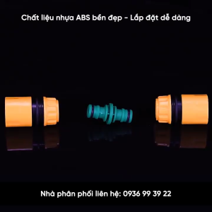 Cút nối nước nhanh 2 đầu đực dùng nối 2 đầu ống nước mềm.