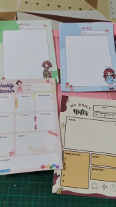 A5 size Stationary Notepad and Planner for Daily Plans and Notes