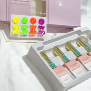 Sét sơn gel Vendeeni màu Neon 4 chai tặng kèm bảng màu chất sơn đặc mướt
