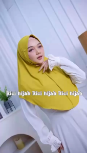 Hijab Dagu Malaysia & Jilbab Instan Soft Pet Size M & L