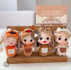 พวงกุญแจตุ๊กตาสาว Plush Charm Vibrant 3D ห้อยกระเป๋า ของขวัญตุ๊กตาสาวมินิสุดน่ารัก พร้อมส่ง