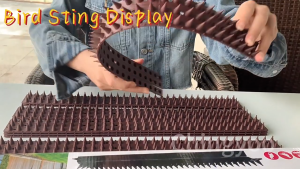 1PCS Bird Repellent Mat Fence Wall Spikes Bird Spikes Burglar Anti Cat Climb Deterrent Spikes Straps