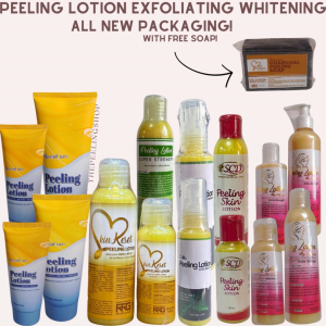 ORIGINAL PEELING LOTION BRANDNEW PACKAGING EXFOLIATING WHITENING+FREEBIE SKINRESET CHARCOAL