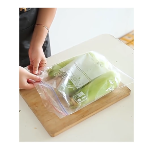 Hộp túi zíp zip đựng thực phẩm trong suốt tái sử dụng nhiều lần trong tủ lạnh-NIEVE