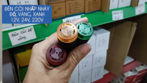 Đèn báo có còi báo động 12VDC 24VDC 220VAC- Đèn còi lắp tủ điện