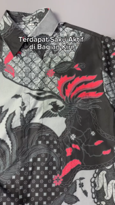 Kemeja Batik Pria Lengan Panjang Katun Modern Size M L XL XXL