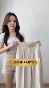 Gaya Gaol - Loose Pants Korea Style / Cullote Pants Highwaist Import / Celana Kulot Panjang Wanita E.72