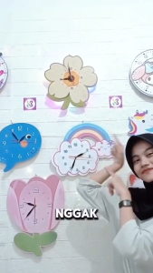 COD Grosir jam dinding Beli 1 GRATIS 1 hiasan dinding/jam dinding anak Tema Astronot/jam dinding anak karakter/jam dinding anak aesthetic