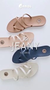 Sandal Jepit Tali Wanita Jeany Banana Anti Slip Gaya Minimalis Camou
