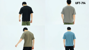 UNIFIT Oversized Cotton Round Neck Tee for Men and Women - Loose-Fitting Casual Wear UFT-714