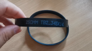 อะไหล่ สายพาน สายพานเครื่องสไลด์ 8" 220-ES   10" 250-ES TB2-345X14 เครื่องสไลด์เนื้อ สายพานมีร่อง เครื่องสไลด์เนื้อกึ่งอัตโนมัติ belt meat silcer