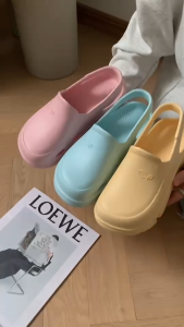 Bigdreamofficial รองเท้าคัชชูใส่ทำงาน รองเท้าผู้หญิงรัดส้น รองเท้าใส่ทำงาน งานEVA สีพาสเทล SUN156