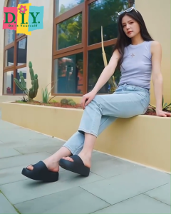 Sandal Selop Elegan Wanita Premium Empuk Tebal Sendal Wedges EVA Rubber