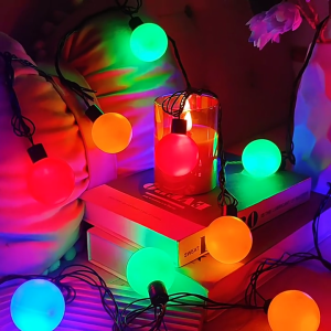 Lampu Tumblr Bohlam Warna Warni Lampu Hias Pelangi Aestetik Acara Natal Pesta Garden Dekorasi Kamar