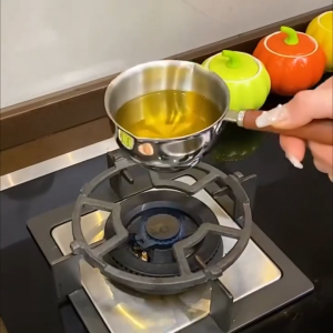 Stainless Steel Oil Pan 150ml 300ml  Hot Oil Small Pot Cooking Pot Wooden Handle Oil Pan Mini Milk Pan 热油小锅 不锈钢奶锅