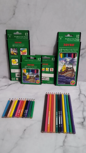 Joyko CP 107: Pensil Warna Pendek untuk Peralatan Sekolah