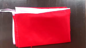 Bendera indonesia merah putih bahan satin