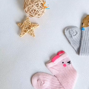 Halomam - Long Shock Animals Baby ( Kaos kaki anak motif hewan/Kaoskaki bayi model panjang )