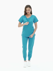 ชุดผ่าตัดทันตแพทย์ช่องปาก เสื้อผ้าล้างมือ ชุดพยาบาลแห้งเร็วยืดหยุ่น โรงพยาบาล work shirt