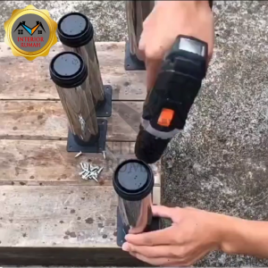 Kaki Sofa & Lemari Kotak & Bulat Stainless SS 201 5 cm Free Skrup