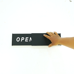 Akrilik Open Close Toko: Penanda Buka Tutup Toko Elegan Open Close Sign Slide