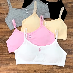 Magic Kids Teen Bra Sporty Adjustable Shoulder Strap Comfortably Soft Removable Foam Pads for Girls 7-14 Years Old