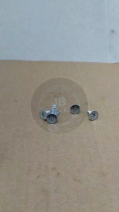 10 BUAH BAUT JF M6X10 PANJANG 1CM 1 CM OBENG PLUS M6 X 10 BAUD 10 6X10 6 X 10 MM 10MM FLAT HEAD PUTIH GALVANIZ GALVANIS GALPANIS PITCH DRAT 1.0