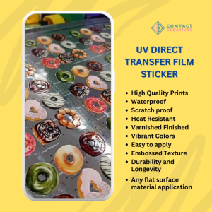 Customized UV DTF Sticker | 3D Permanent Sticker | Labels | Waterproof | Scratchproof