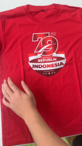 KAOS OBLONG PRIA DISTRO DIRGAHAYU HUT 79 TAHUN GAMBAR DEPAN BAJU DEWASA T-SHIRT BASIC