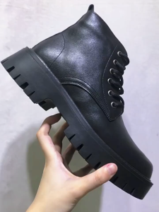 Martin boots high-top leather shoes authentic leather British style mens platform zipper boots