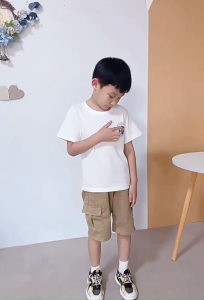 Quần đùi bé trai quần short kaki túi hộp cho bé mẫu mới hot trend hè 2024