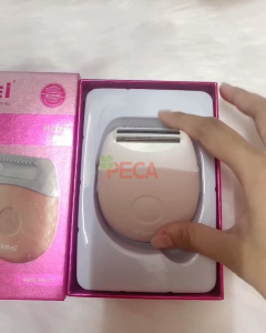 Máy tẩy lông mini Kemei KM-3213 chuyên dùng cạo lông toàn thân chống thấm nước dùng cạo cho mặt râu ria mép sử dụng pin sạc tiện lợi - Hàng chính hãng