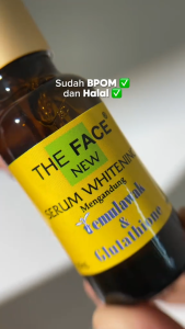 THE FACE Temulawak Serum with Glutathione 20ml - Mencerahkan Dan mengurangi Jerawat