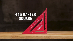 KAPRO 446 High Definition Anodized Rafter Square Resists Wear Corrosion Features Conversion Table and Protractor Lightweight Compact Profile 7/12inch
