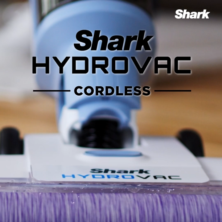 Shark Hydrovac Wet & Dry Cordless Vacuum, 3-in-1 Multi Surface Cleaner, Antimicrobial Brushroll, Eliminate Odours, Dual-Tank System, LED headlights, up to 30 mins run time, Smart LED display, 2 Year Warranty, Shark WD210SM